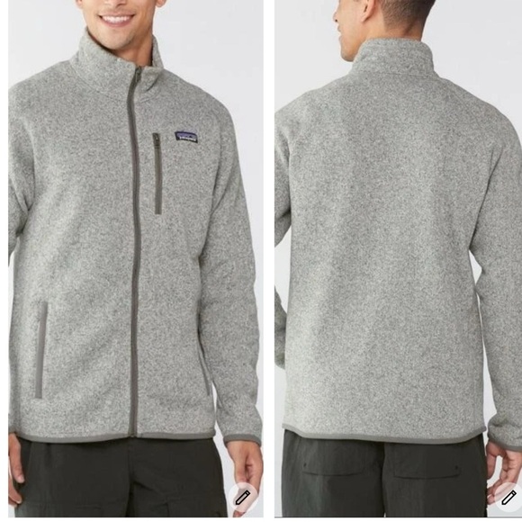 Patagonia Men's Performance Better Sweater Sz XXL Full Zip 25527 Stonewash Grey - Picture 2 of 5